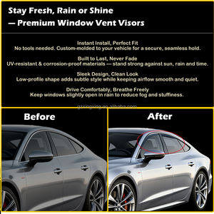 Pare-soleil et déflecteurs de vent pour portières de voiture FORD MONDEO <span class=keywords><strong>2022</strong></span>, en PC injecté haut de gamme, pare-pluie pour pare-brise, visières pour fenêtres avant et arrière - Product Image 6