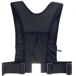 Gilet de course à pied avec fonction d'hydratation, design le plus récent 2023, sac de poitrine pour téléphone portable, exercice, gilet de course noir pour hommes et femmes - Product Image 5