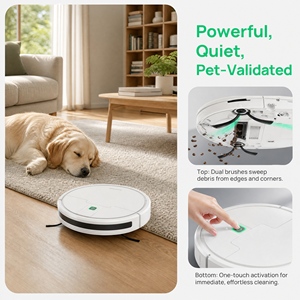 Aspiradora Robótica Inteligente PHKS803: Ultradelgada, Succión Potente, Anticolisión, Especializada en Pelo de Mascotas para una Limpieza del Hogar sin Esfuerzo - Product Image 6