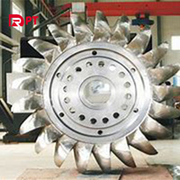 Pelton turbin hidrolik aksial Diy, arloji 5 briclayer Sungai 500Kw 650kW berdiri Megawatt Hydro Diy