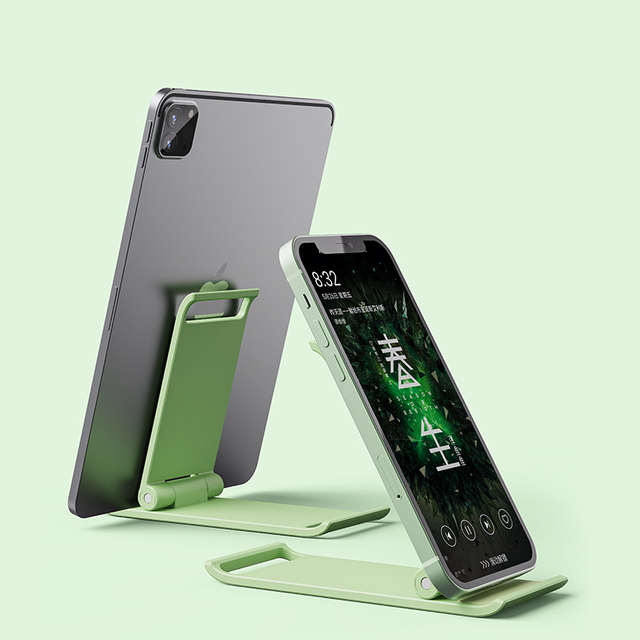 Plastic Phone Stand Desktop Foldable Holder Universal for Phone & Tablet Live Streaming/Office