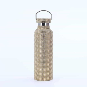 304 Stainless Steel Rhinestone-Encrusted Classic <b>Double</b> <b>Wall</b> Vacuum Insulated Leak-Proof 6-12 Hours Thermal Business Gift - Product Image 3