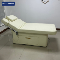 Wallybeauty Offre Spéciale électrique cosmétique réglable lit Spa meubles Table de Massage lit du visage pour la beauté Salond avec lumière LED
