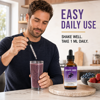 Extrait de pépins de raisin liquide OEM Opc 60 ml, complément alimentaire à base de plantes, gouttes d'extrait de pépins de raisin