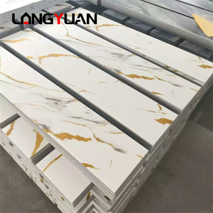 Tự làm kích thước bằng đá cẩm thạch thay thế trang trí nội thất <span class=keywords><strong>Panel</strong></span> tường & Hội Đồng Quản Trị/giả đá cẩm thạch lớp phủ UV PVC tấm nhựa - Product Image 1