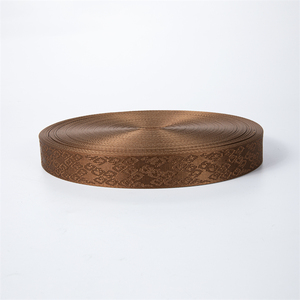 Sangle en sangle jacquard de <span class=keywords><strong>nylon</strong></span> 38 mm x 1,5 mm, 50 m par rouleau, longueur personnalisée, ruban de ceinture personnalisé, tissage diamant simple face - Product Image 4