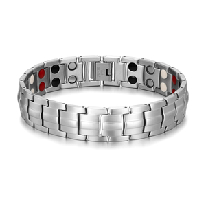 Nuovi Disegni 4 in 1 Bio Elementi di Energia Magnetica <span class=keywords><strong>Bracciale</strong></span> in Acciaio Con Polvere Del Germanio - Product Image 2
