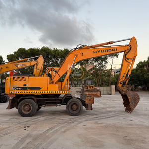 Excavadora de Ruedas Usada a Bajo Precio, HYUNDAI 210W-7 en SHIWEN, Excavadora de Minería de Segunda Mano HYUNDAI 210W 150W HW210 HW150, Envío Gratis - Product Image 2