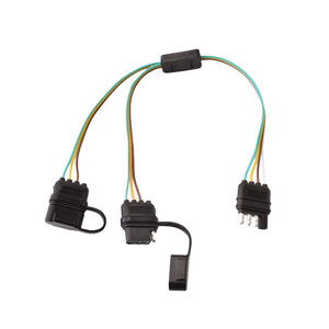 批发4针拖车插头适配器扁平Y形分离器延伸线束 - Product Image 1