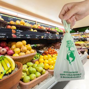 Bolsas de Compras Tipo Chaleco de Almidón de Maíz, Bolsas Ecológicas Biodegradables de Amazon para Desechos de Perros y Gatos con Asas - Product Image 2