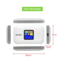 AYS Mifi Onduler UHF Repeater 2100mAh Wi-Fi 150Mbps Qualcomm 8916 Chip Slot Kartu Mendukung Pengisian Daya Ponsel Portabel