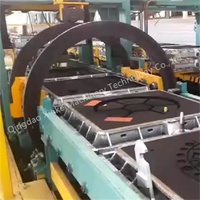 Machine de moulage horizontale automatique sans gaine en fonte de fer, entraînée par moteur et moteur thermique, à faible coût d'entretien