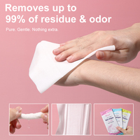 Lingettes nettoyantes et démaquillantes UUKKG, parfum pêche, citron et menthe, emballées individuellement, jetables, pour usage quotidien