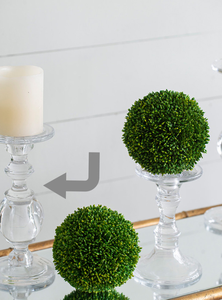 Colonnes en verre et chandeliers coniques Les chandeliers à base de verre transparent sont à la mode et polyvalents - Product Image 3