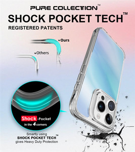 Custodia per telefono anti-caduta con colore sfumato elettroplaccato <span class=keywords><strong>arcobaleno</strong></span> per <span class=keywords><strong>iPhone</strong></span> 17 16 15 14 Pro Max, in PC TPU antiurto - Product Image 3