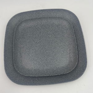 Platos Cuadrados de Melamina con Textura de Piedra Imitación Gris Mate para Exhibición de Comida en Restaurantes Cantonéses, Hoteles y Tiendas de <span class=keywords><strong>Dim</strong></span> <span class=keywords><strong>Sum</strong></span> - Product Image 5
