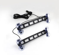 Nouvelle barre lumineuse LED stroboscopique à 18 modes clignotants pour camion, hors route, fenêtre avant/arrière, avertissement de circulation d'urgence