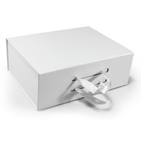 Großhandel große Geschenk box Exquisite Universal Falt schuh Verpackung Box Flip Cover Kleidung Geschenk box mit Griffen