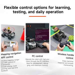 Robot ROSMASTER M1 AI Model Besar Berbasis ROS2 Dilengkapi Kamera Kedalaman 3D LiDAR Modul Suara AI - Product Image 4