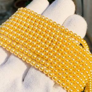 Perla de agua dulce boda San Valentín Collar de perlas Collar de oro con cuentas regalo para ella Producto a granel hecho a mano - Product Image 3