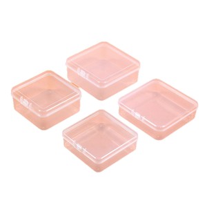 Square Transparent PP <b>Plastic</b> Storage <b>Box</b> With Lid Stackable Desktop Organizer For Jewelry Hardware Fishing Gear Accessories - Product Image 5