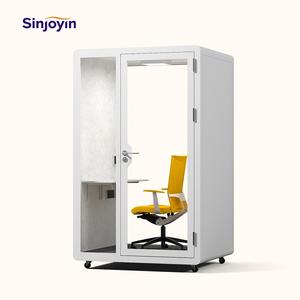 كبسولة صوتية عازلة حديثة للهاتف والمكاتب، غرفة اجتماعات متنقلة وصامتة، كبائن مكتبية خاصة مع أثاث - Product Image 2