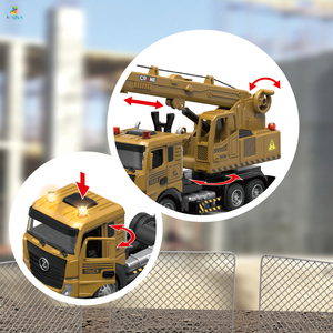 Xe cần cẩu điều khiển từ xa bằng hợp kim, có đèn & nhạc, mô hình xe đúc kim loại, đồ chơi có âm thanh dành cho bé trai (bao gồm pin) - Product Image 3