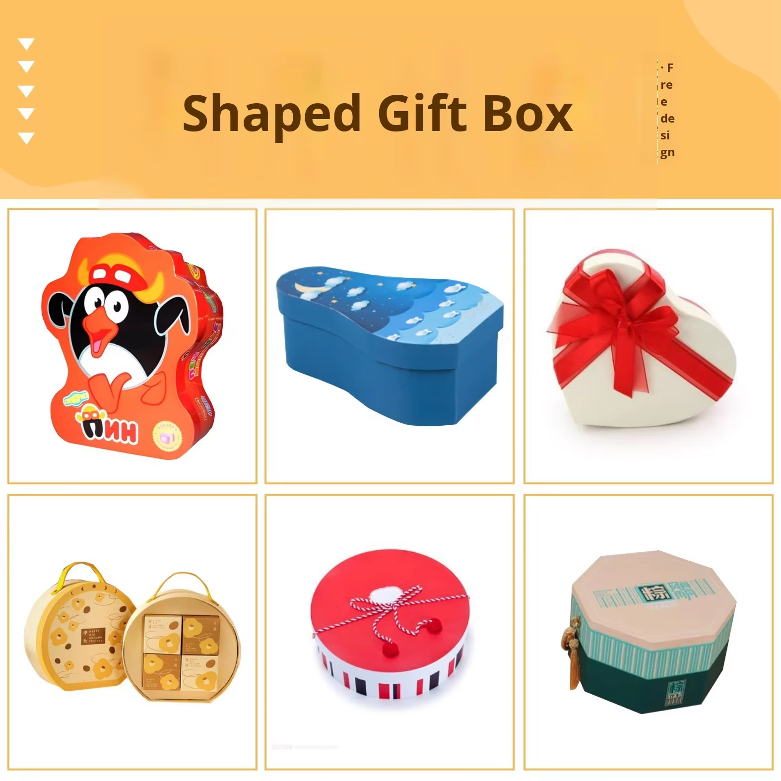 Cajas de regalo con formas personalizadas