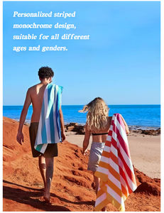 Serviette de plage à séchage rapide en microfibre légère, serviette de sport de yoga, vente en gros, serviette de plage sans sable - Product Image 2