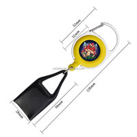 Nouveau porte-briquet rétractable portable haut de gamme 2026 avec logo personnalisé, clip porte-clés et laisse pour accessoires de fumeur