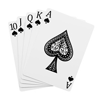 Cartes à jouer en plastique personnalisées avec logo de marque, imperméables et lavables, jeu de cartes de poker pour les voyages en plein air
