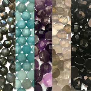 หินอเมซอนเหลี่ยมตัดหินสีฟ้าลูกปัดพลอยหลวม - Product Image 6