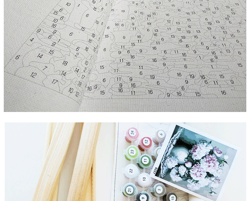 Painting By Numbers Kit Handmade Custom Painting Canvas Art Oil