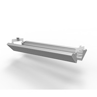 Lumière LED en aluminium anti-éblouissement avec lumière blanche froide pour terrain de badminton, design industriel, dimmable, montage vertical sur les parois latérales