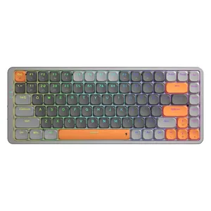 Sıcak satış iyi fiyat kırmızı-raygon TL84 düşük profil mekanik klavye kablolu kırmızı mavi anahtarı için 84 tuşları hesaplama klavye