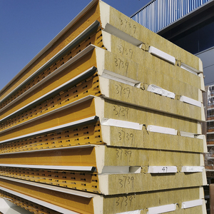 Matériau de construction moderne en métal Panneaux de toit isolés Sandwich trapézoïdal en laine de roche PU polyuréthane/<span class=keywords><strong>polyisocyanurate</strong></span> PIR - Product Image 4