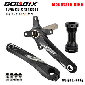 GOLDIX 104BCD Pédalier de VTT en alliage d'aluminium à dents larges et étroites 170/175mm Plateau rond/ovale 32T-38T - Product Image 5