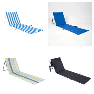 Hitree imperméable extérieur portable sans sable chaise longue inclinable pliable tapis de plage pliant avec oreiller - Product Image 6