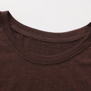 T-shirt <span class=keywords><strong>de</strong></span> sport à manches courtes en maille <span class=keywords><strong>de</strong></span> <span class=keywords><strong>laine</strong></span> mérinos, jersey uni, doux, anti-rétrécissement, anti-plis, respectueux <span class=keywords><strong>de</strong></span> l'environnement, sérigraphié <span class=keywords><strong>de</strong></span> haute qualité - Product Image 6