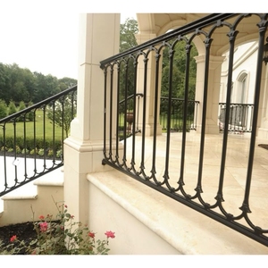 Balustrade en fer forgé fixe Prima pour <span class=keywords><strong>allée</strong></span>, résistante aux intempéries, motif décoratif pour balcon, jardin, balustrade en fer sur mesure - Product Image 3