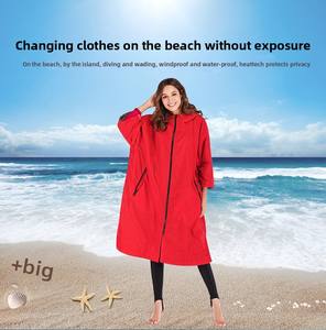 <span class=keywords><strong>Bata</strong></span> de Cambio Seca para Surf, con Capucha, Resistente al Viento, de Manga Larga, con Logotipo Personalizado, <span class=keywords><strong>Impermeable</strong></span>, para Natación en la Playa - Product Image 5