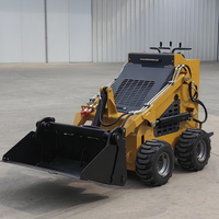 Kostenloser Versand Mini-Kompaktlader Günstiger Radlader Minicargador Farm CE EPA Motor Kompakte Diesel-Kompaktlader