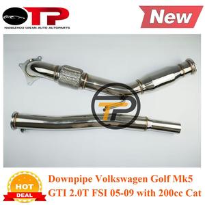 OTP 배기 파이프 3.0 ''V W 골프 GT I MK5 MK6 Je Tta /AD A3 2.0T 2006-2010 하향 파이프와 200 셀 고양이 - Product Image 3