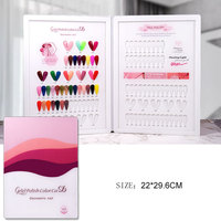Livre d'affichage de vernis à ongles de haute qualité, carte de couleurs goutte d'eau avec poignée pour présentoir de vernis gel, fournitures pour ongles