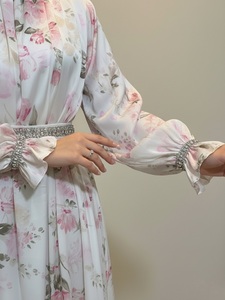 Vestido Maxi Estampado Loriya, Cómodo <span class=keywords><strong>para</strong></span> Uso Diario, Abaya Musulmana, Vestido Largo Modesto <span class=keywords><strong>para</strong></span> Mujer, Estilo Islámico Informal - Product Image 5