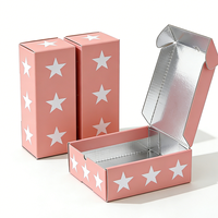 Boîte d'expédition isotherme haut de gamme rose cœur mignon avec doublure en aluminium réutilisable et taille personnalisée pour le transport d'aliments frais