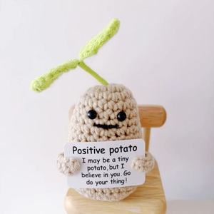 ตุ๊กตาผ้าถักโครเชต์แปลกๆของ Amigurumi ที่ทำด้วยมือพร้อมโน้ตสร้างแรงบันดาลใจไอเดียของขวัญการตกแต่งที่ทันสมัย - Product Image 5