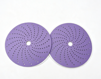 Disque de ponçage en céramique violette de 125 mm (5 pouces) avec fixation auto-agrippante P40-P2500, idéal pour le ponçage et le polissage de métaux, plastiques, bois et plaques de plâtre.