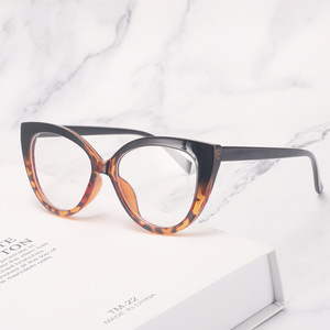 2023 Amazon phụ nữ mới Cateye hoa mắt mặc màu xanh titan kim loại khung bicolourable <span class=keywords><strong>Camo</strong></span> Jr. Mèo Hockey Kính mắt Acetate - Product Image 3