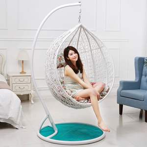 Vente en gros, très vendue, fauteuil œuf d'extérieur, meuble de jardin, patio, panier <span class=keywords><strong>suspendu</strong></span>, chaise balançoire en rotin pour adulte avec support - Product Image 2